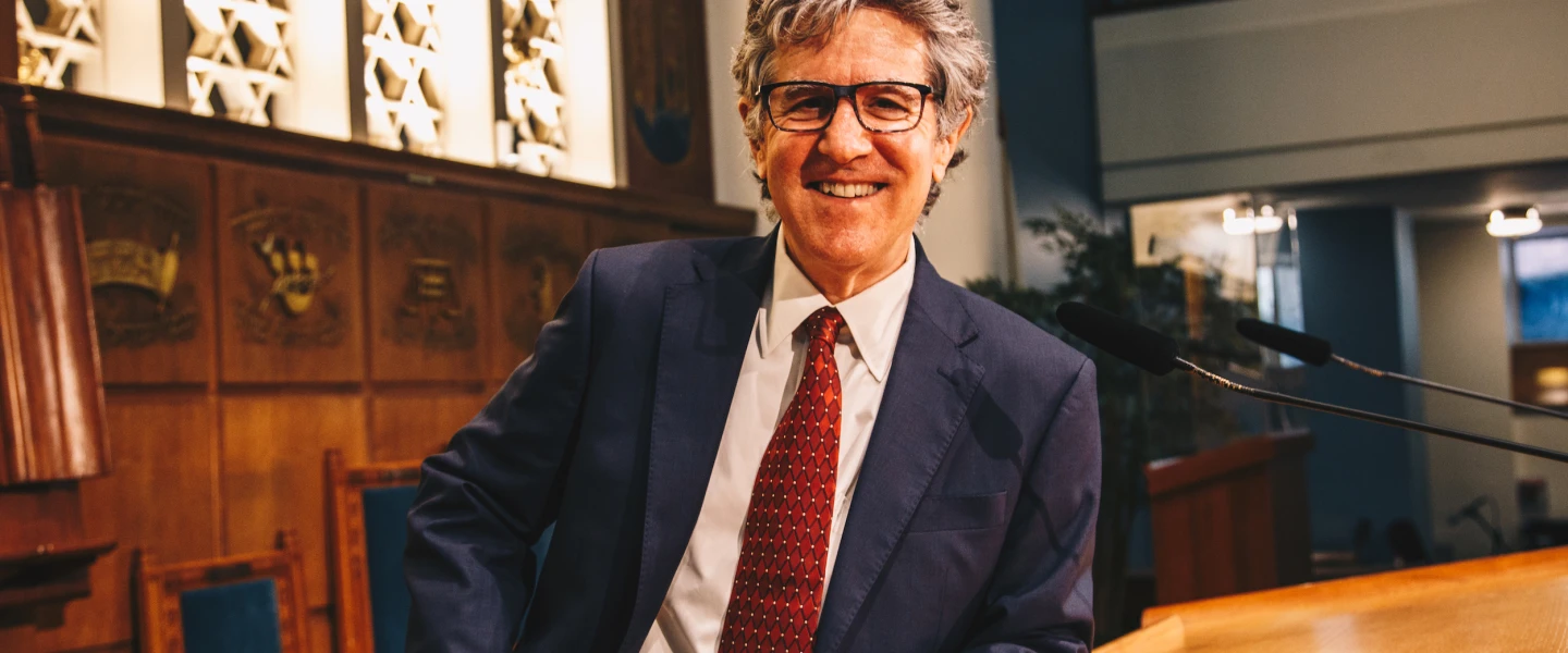 Rabbi Ammiel Hirsch of the Stephen Wise Free Synagogue in Manhattan. Photo by Edgar De La Vega.