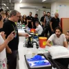 Hundreds in line at Tel Aviv Sourasky Medical Center (Ichilov Hospital) to donate blood for those wounded by a barrage of rockets fired by the Hamas terrorist group into Israel on Oct. 7, 2023. Photo by Tomer Neuberg/Flash90.