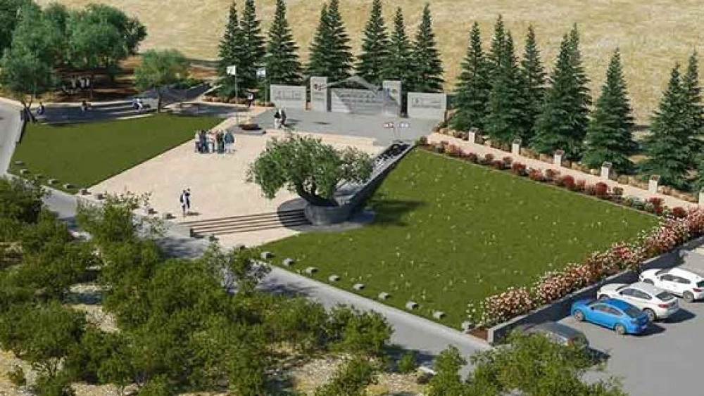 A computer-generated preview of the future SLA memorial. Photo courtesy of Architect Tova Shapiro-Levitt.