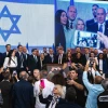 Likud leader Benjamin Netanyahu addresses supporters at party headquarters in Jerusalem on election night, Nov. 2, 2022. Credit: Olivier Fitoussi/Flash90.