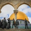 Israel Border Police officers visit the Temple Mount in Jerusalem, March 7, 2024. Photo by Jamal Awad/Flash90.