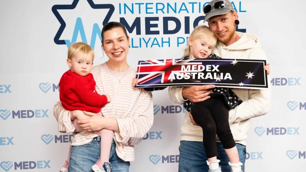 Participants at an aliya fair in Melbourne, Australia which included a focus on medical professionals. Credit: Scott Ehler, October 26, 2025.