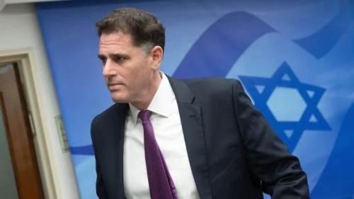 Strategic Affairs Minister Ron Dermer arrives for a Cabinet meeting in Jerusalem, Jan. 29, 2023. Photo by Yonatan Sindel/Flash90.