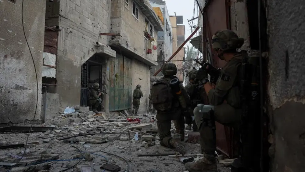 Israeli troops operating in the Hamas-ruled Gaza Strip, Dec. 24, 2023. Credit: IDF.