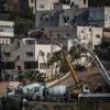 Israeli security forces have wrecked or sealed with cement homes of known terrorists, such as the house of Ala Abu Jamal in the eastern Jerusalem neighborhood of Jabel Mukabar on Jan. 4, 2015, as part of retribution for terror attacks. Photo by Hadas Parush/Flash90.