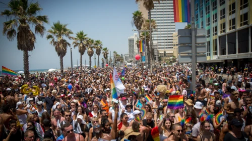 About 250 000 participate at the annual Gay Pride parade in Tel Aviv, on June 8, 2018. Friday’s parade marks the end of Pride Week in Tel Aviv, internationally acclaimed as one of the most proud and gay-friendly cities in the world. Photo by Miriam Alster/Flash90.
