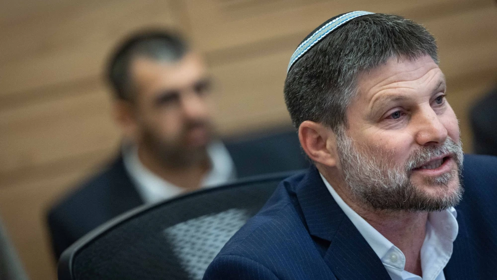 Israeli minister of Finance Bezalel Smotrich attends a Finance committee meeting at the Knesset, the Israeli parliament in Jerusalem on Aug. 14, 2025. Photo by Yonatan Sindel/Flash90.