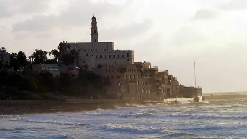 A view of the clock tower in Jaffa, Israel, May 5, 2023. Photo by Omer Fichman/Flash90.