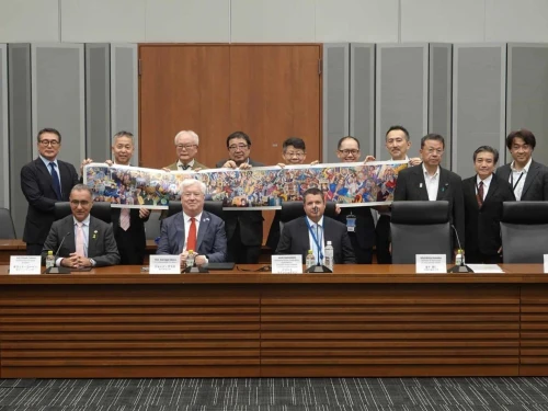 Members of the Japanese Israeli Allies Caucus meet in Tokyo on Tuesday. Credit: Israel Allies Foundation, September 16, 2025