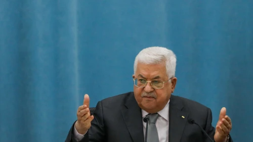 Palestinian Authority leader Mahmoud Abbas speaks during a meeting of the Palestinian leadership in Ramallah, May 7, 2020. Credit: Flash90.