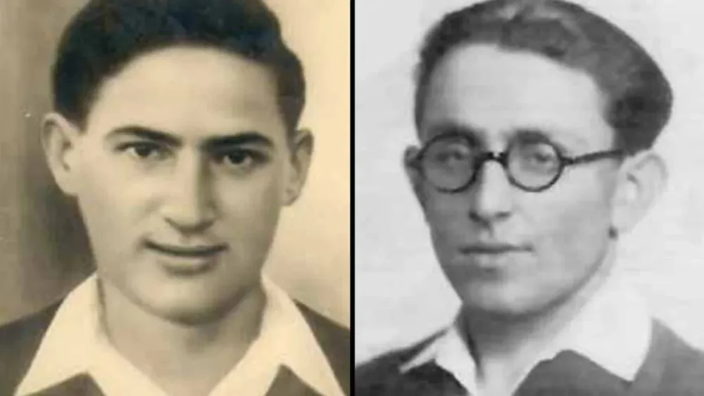 Private Binyamin Aryeh Eisenberg (left) and Private Yitzhak Rubinstein were killed during the Battle of Yad Mordechai in May 1948. Source: IDF Spokesperson's Unit.