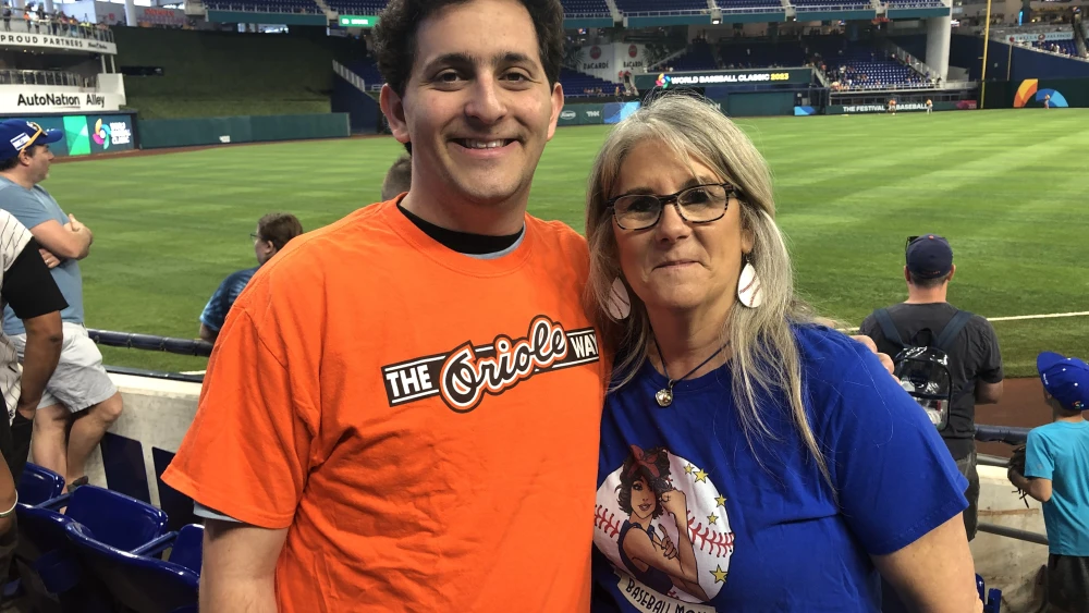 Brian Yancelson and his mother, Melody, from San Antonio. Photo by Howard Blas.