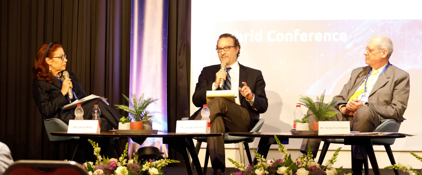 A panel discussion at the “U.S.-China Competition: Meet the Middle East” conference in Tel Aviv, Dec. 8, 2022. Photo by Dalia Nava/SIGNAL.