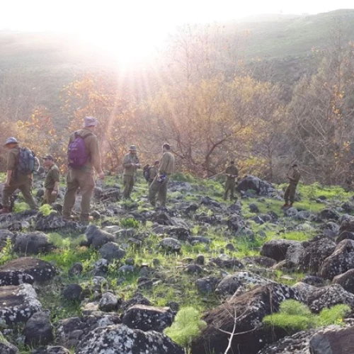 Soldiers with the IDF’s EITAN Unit searching for the remains of missing soldiers. Credit: IDF.