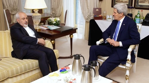 On Jan.16, 2015, U.S. Secretary of State John Kerry meets with Iranian Foreign Minister Mohammad Javad Zarif in Paris. Credit: U.S. State Department.