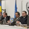 Click photo to download. Caption: The keynote speakers at the UN International Holocaust Remembrance Day event Jan. 25. Credit: Shahar Azran.