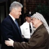 U.S. President Bill Clinton with PLO Chairman Yasser Arafat. Photo by Palestinian Authority via Abed Al Rahim Al Khatib/Flash90.