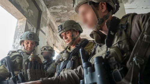 IDF Chief of Staff Lt. Gen. Eyal Zamir conducts a situational assessment in the Rafah area, the southern Gaza Strip, on Feb. 13, 2026. Credit: IDF.