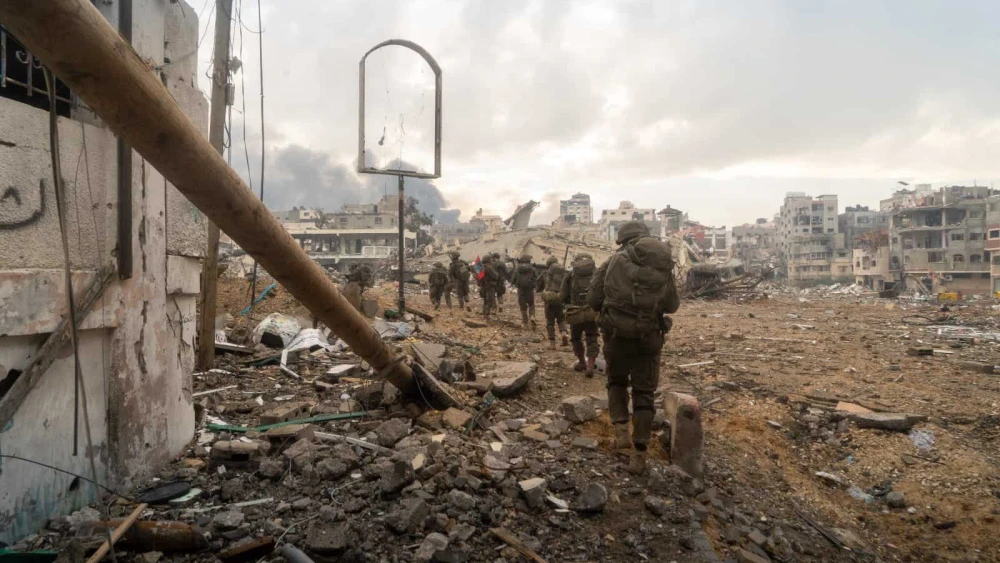 Israeli troops operating in the Hamas-ruled Gaza Strip, Nov. 22, 2023. Credit: IDF.