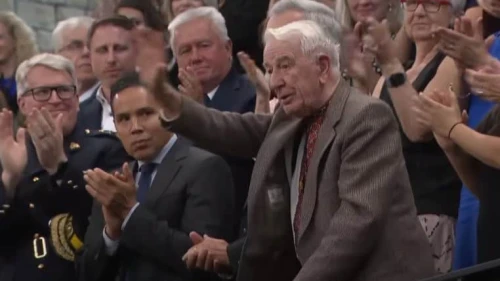 Yaroslav Hunka, who fought in a Nazi unit during World War II, was inadvertently honored by the Canadian House of Commons, Sept. 22, 2023. Source: YouTube.