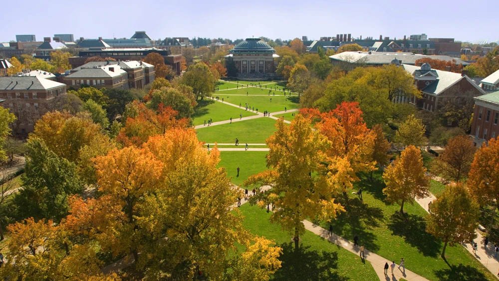 The campus of the University of Illinois at Urbana-Champaign. Credit: University of Illinois at Urbana-Champaign.