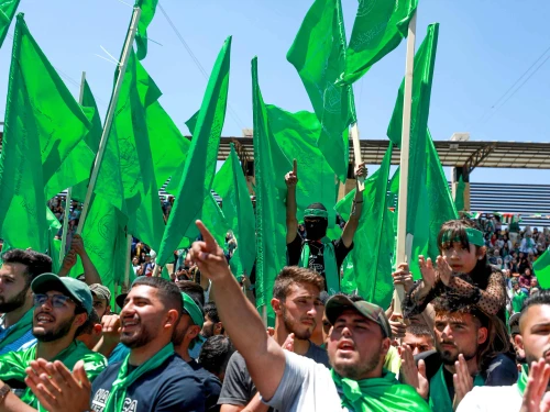 Pro-Hamas Rally at Birzeit University
