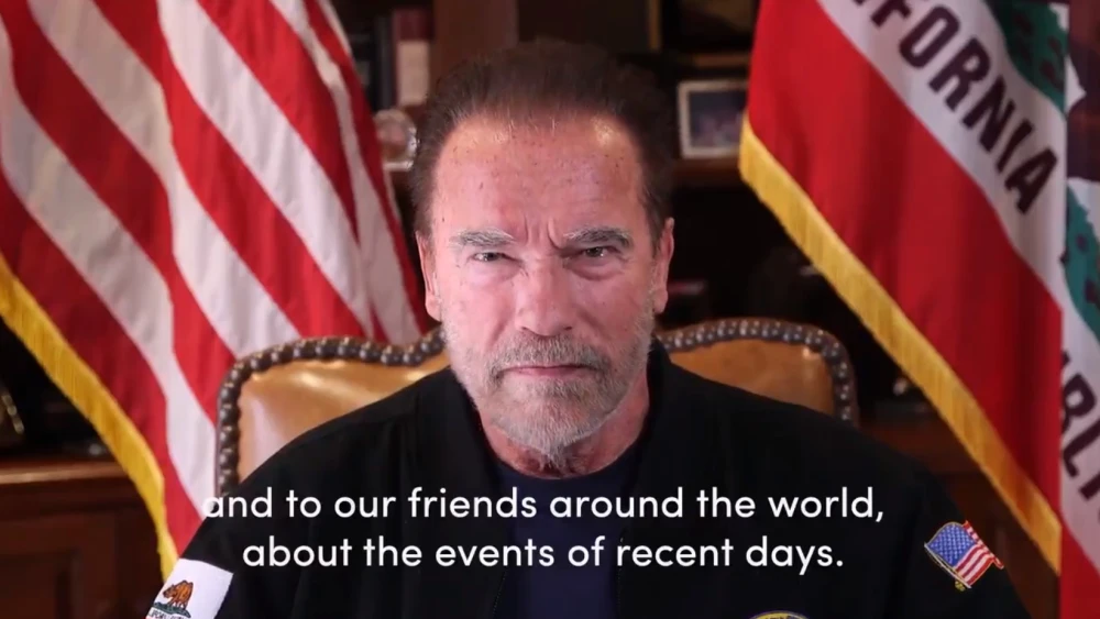 Former Calif. Gov. Arnold Schwarzenegger. Source: Screenshot.