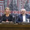 Iranian Foreign Minister Mohammad Javad Zarif and Federica Mogherini, the European Union’s high representative for foreign affairs and security policy, at a meeting on the implementation of the Iran nuclear deal on Sept. 22, 2016 in New York. Credit: U.N. Photo/Amanda Voisard.
