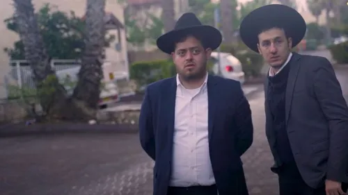 Comedians Efi Skakovsky and Meni Wakshtock. Credit: Courtesy/Bardak.