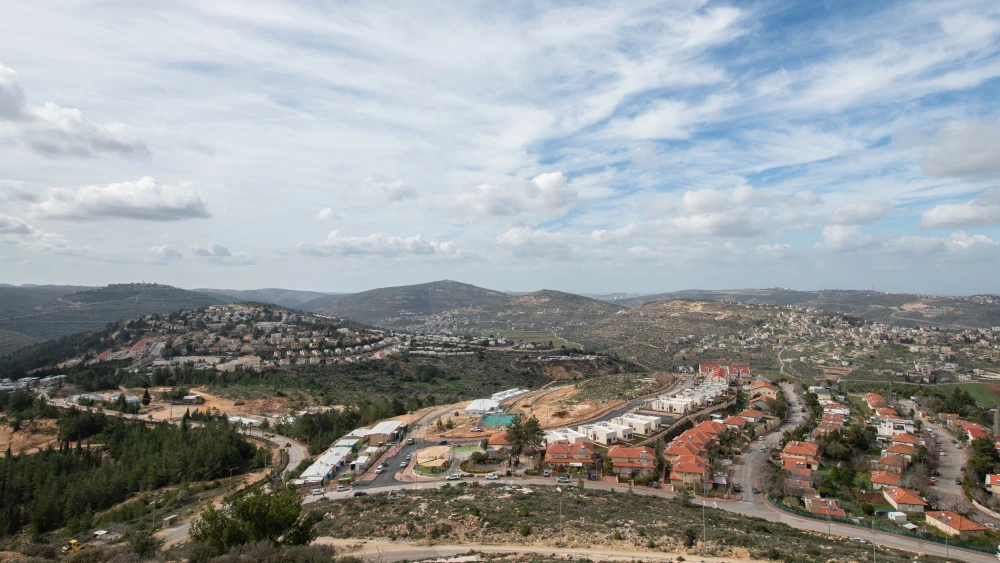 View of the Jewish community of Eli in Samaria, Jan. 17, 2021. Photo by Sraya Diamant/Flash90.