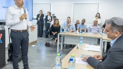 Israel drilled a scenario of a massive wave of immigration of Jews in the face of an emergency, Nov. 28, 2025. Photo by Elisha Henkin.