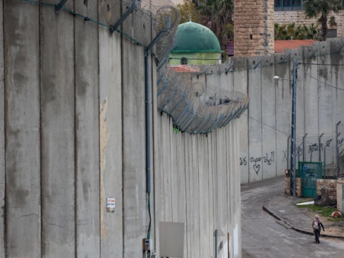 The Jerusalem security barrier, Feb. 2, 2020. Photo by Olivier Fitoussi/Flash90.