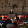 President Isaac Herzog speaks at the Western Wall on Memorial Day for the Fallen of Israel's Wars and Victims of Terrorism, May 12, 2024. Photo by Ma'ayan Toaf/GPO.