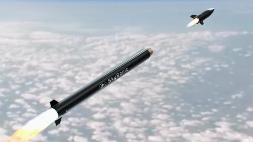 A rendering of Rafael's SkySonic hypersonic missile interceptor. Credit: Rafael Advanced Defense Systems