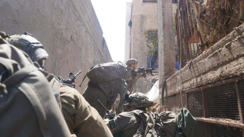 Israeli soldiers in Jenin as part of a counter-terrorism operation, July 3, 2023. Credit: Israel Defense Forces.