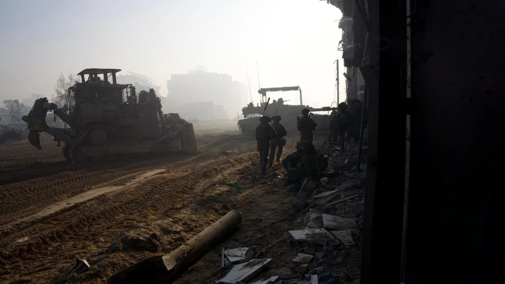 Israeli troops operating in the Hamas-ruled Gaza Strip, Dec. 24, 2023. Credit: IDF.