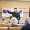 Dr. Abdul El-Sayed, a Democratic candidate for senator in the state of Michigan, at a campaign event at Michigan Technological University in Houghton, Mich., Oct. 22, 2025. Credit: Conlan Houston/Flickr via Wikimedia Commons.