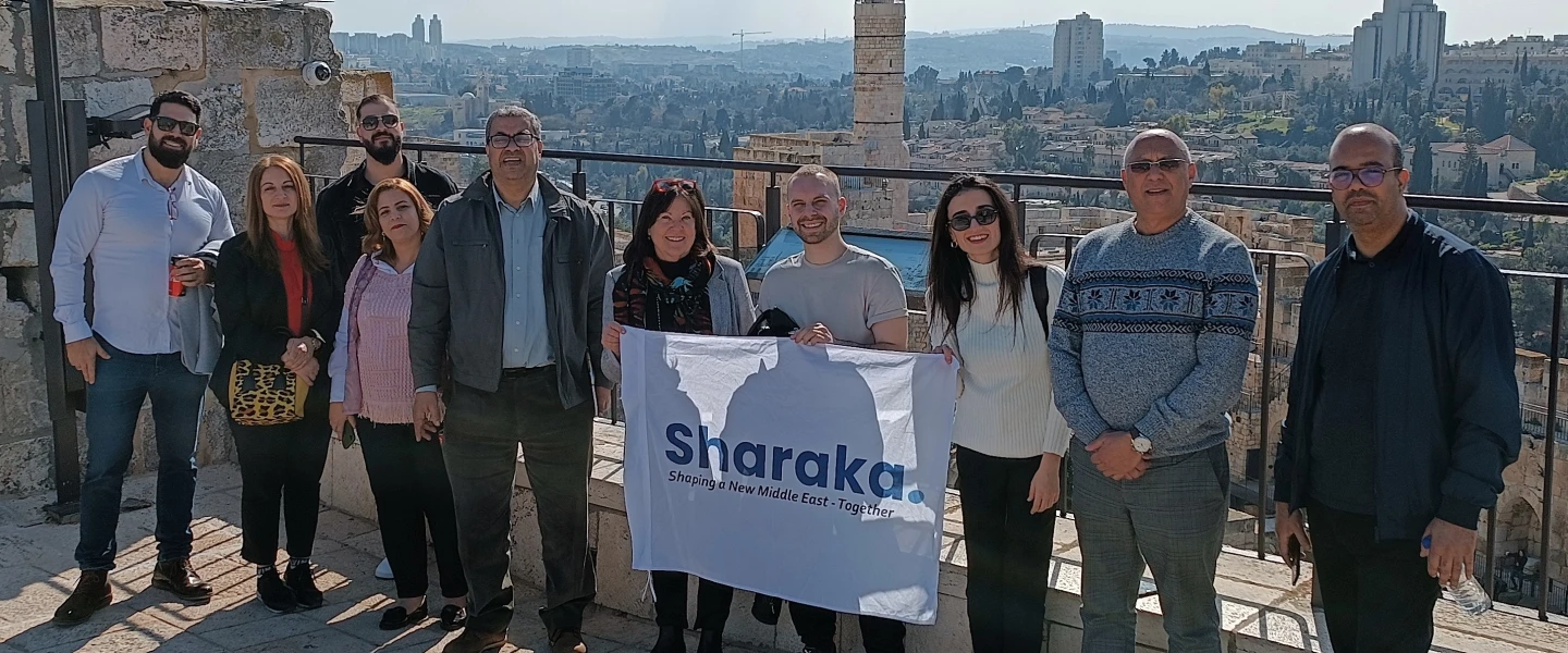 Sharaka participants in the Old City of Jerusalem, Feb. 26 to March 3, 2023. Photo by Dan Feferman.