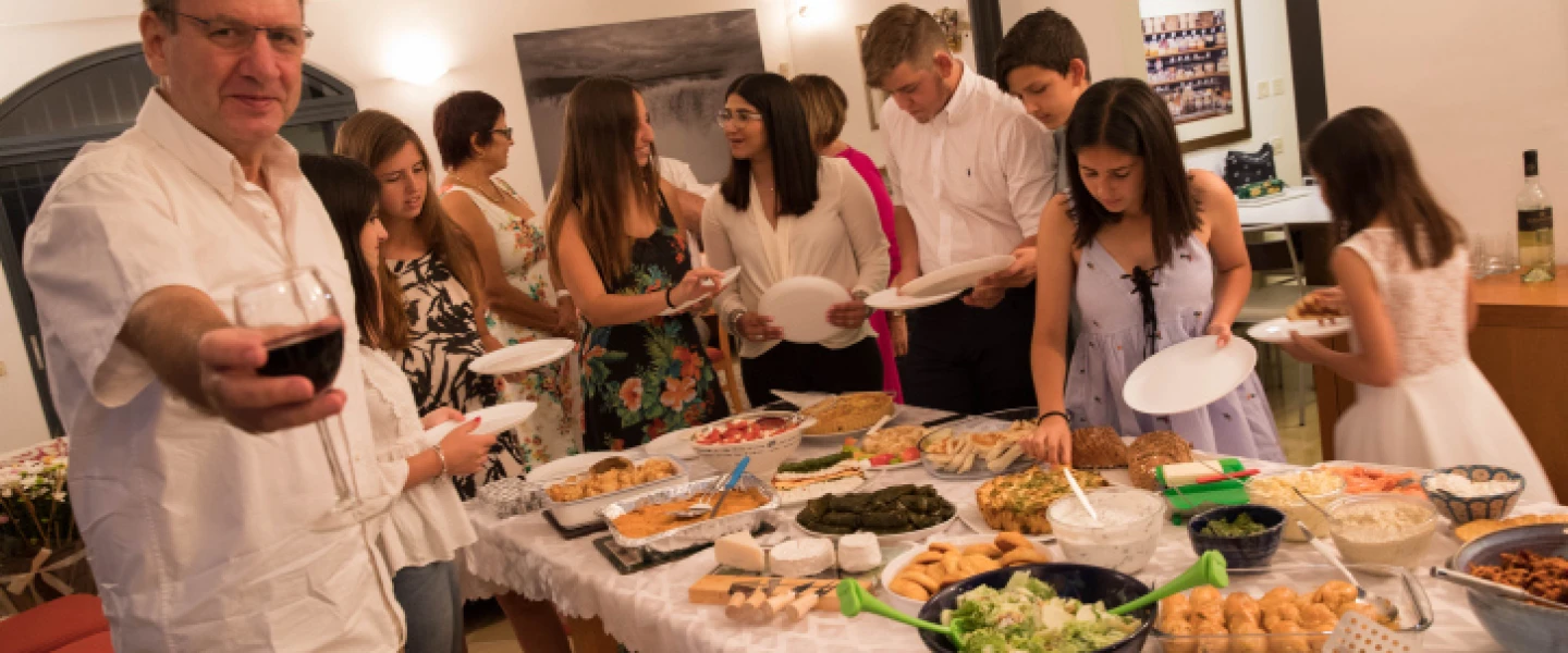 An Israeli family celebrates Shavuot in Tzur Hadassah on May 30, 2017. Photo By Nati Shohat/Flash90.