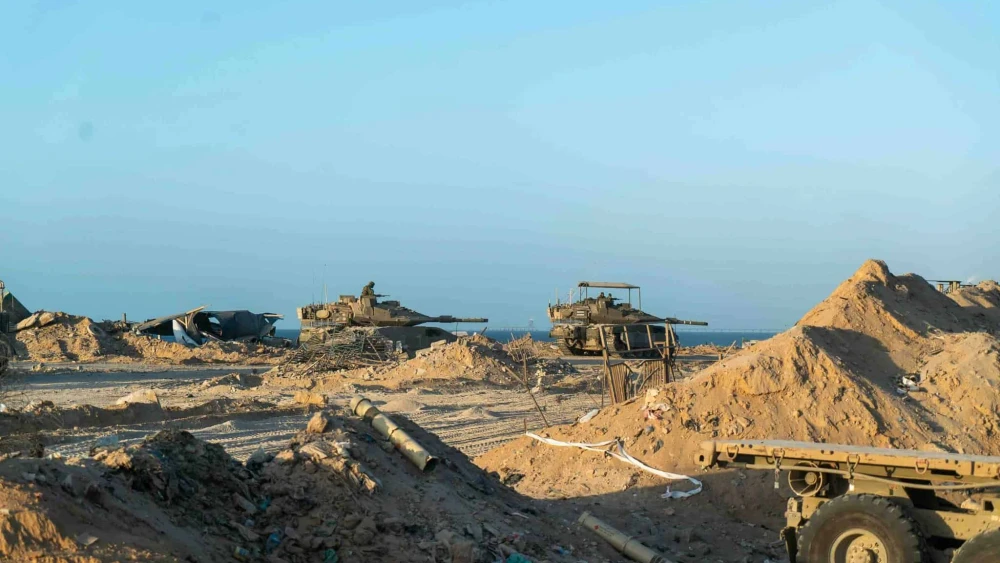 Israeli troops operating in the Hamas-ruled Gaza Strip, Nov. 15, 2023. Credit: IDF.