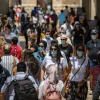 Jerusalemites walk and shop at the Mamilla Mall near Jerusalem's Old City on Aug. 10, 2020. Photo by Olivier Fitoussi/Flash90.