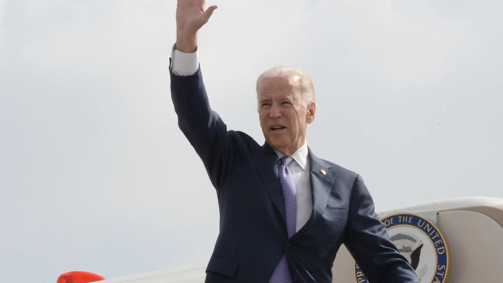 Former U.S. Vice President Joe Biden departing Israel following a 2016 visit. Credit: Matty Stern/U.S. Embassy of Tel Aviv.