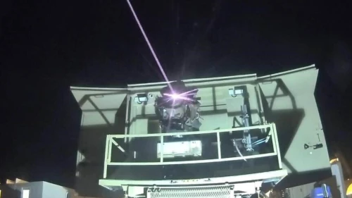 El sistema Iron Beam en acción. Foto de Ariel Hermoni/Ministerio de Defensa.