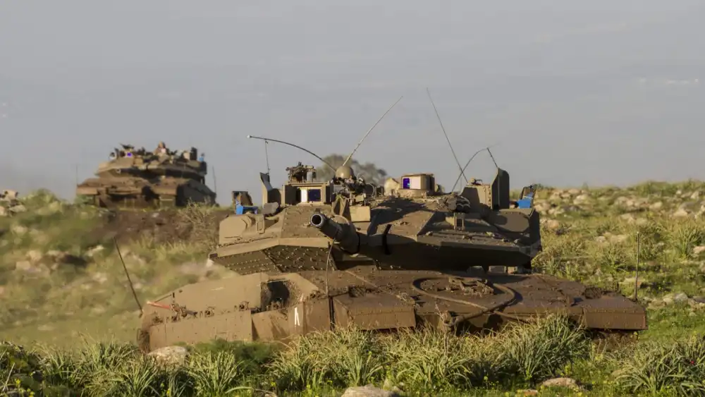 Rafael's Trophy system on an IDF Merkava 4 tank. Credit: Rafael Advanced Defense Systems.