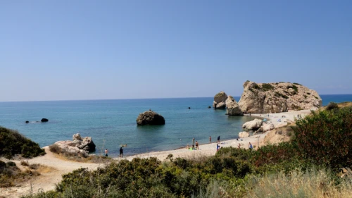 The beach in Paphos, Cyprus, May 28, 2018. Photo by Mendy Hechtman/Flash90.