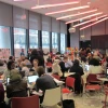 Journalists working at BBC headquarters in London. Photo by Andrew Davidson via Wikimedia Commons.