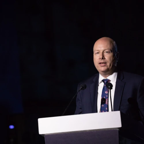 Former U.S. Special Envoy Jason Greenblatt speaks at a conference of Israel Hayom newspaper at Davidson Center in Jerusalem Old City on June 27, 2019. Photo by Aharon Krohn/Flash90.