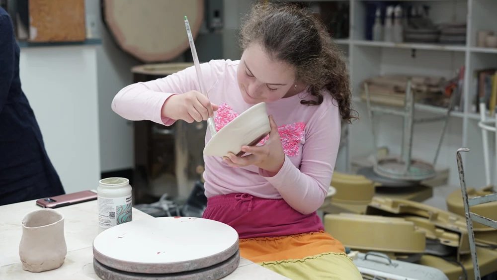 “UnCamp” offers activities common at a traditional overnight camp: art classes, swimming, a late-night talent show and day trips off campus, July 2019. Credit: Courtesy.