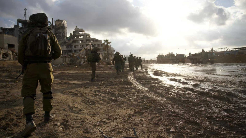 Israeli troops operating in the Hamas-ruled Gaza Strip, Dec. 31, 2023. Credit: IDF.
