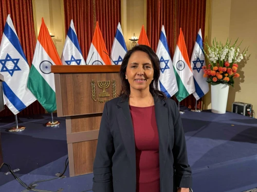 Israeli Innovation, Science and Technology Minister Gila Gamliel speaks during an exclusive interview in Jerusalem about expanding cooperation with India, Feb. 26, 2026. Photo by Alex Traiman.